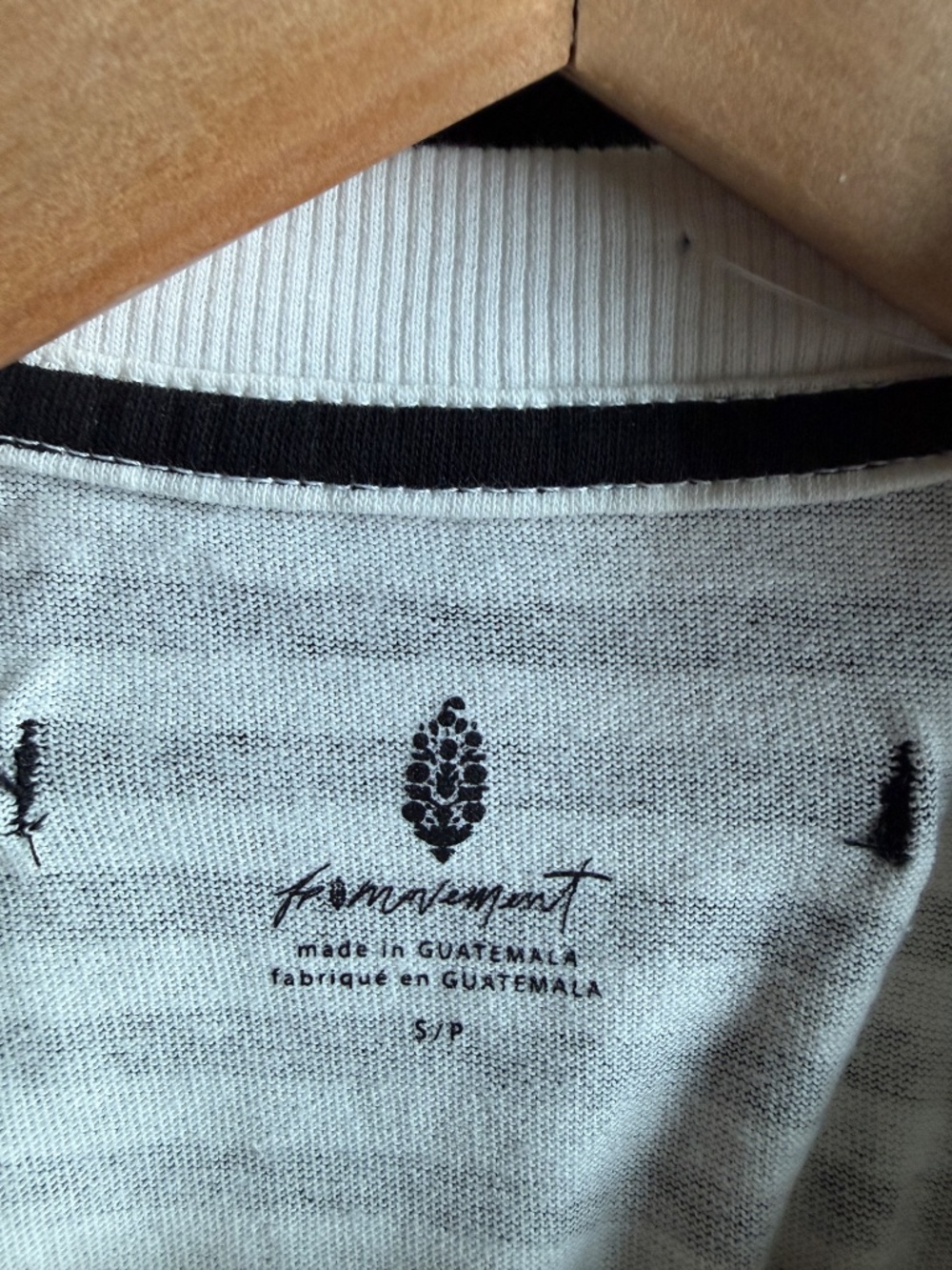NWT FP Movement Free People Striped Boxy Cropped Tee Small - Picture 5 of 7